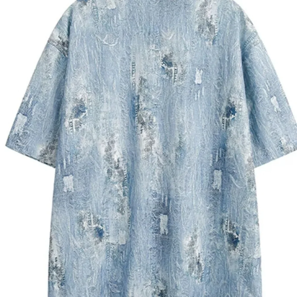 Faded Denim Print Shirt - Picture 4 of 4